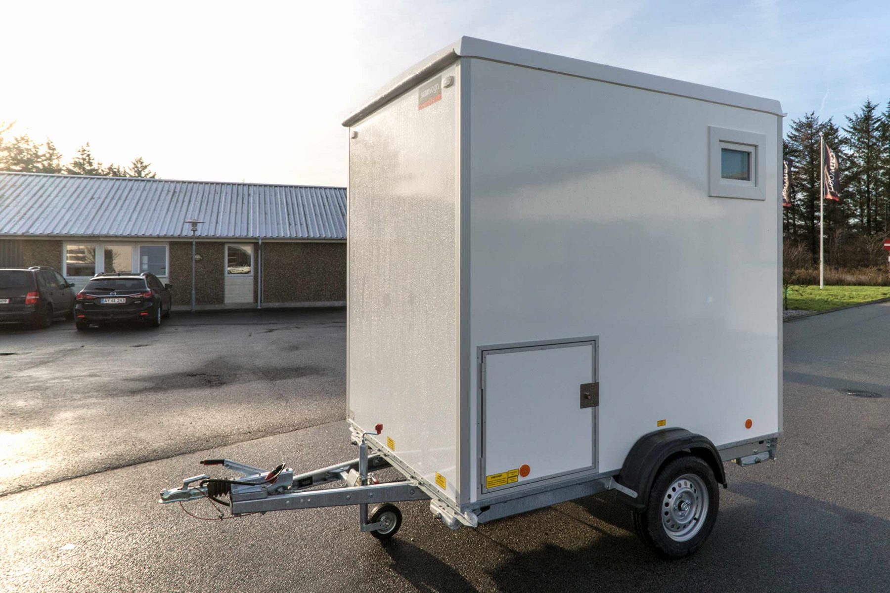 Mobile Bathroom Shower & Toilet Trailer for sale, lightweight tow