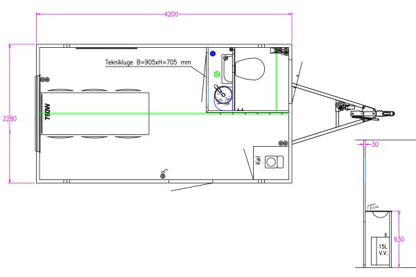 Scanvogn – Office Trailer 420 (4.2 x 2.28 x 2.9 m)