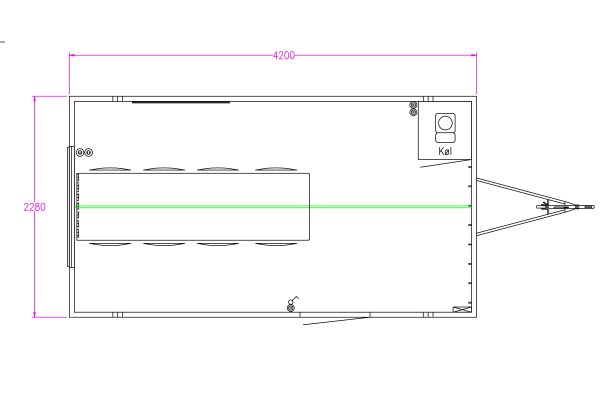 Scanvogn – Office Trailer 420 (4.2 x 2.28 x 2.9 m)