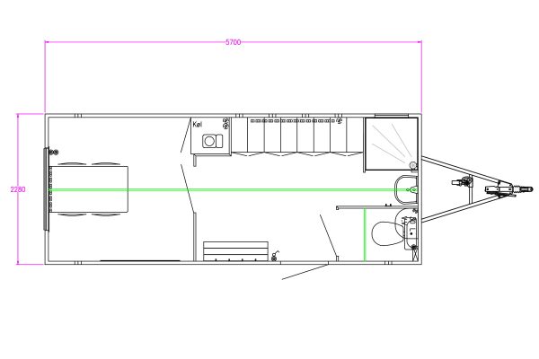 Scanvogn – Staff Trailer 570 (5.7 x 2.28 x 2.9 m)