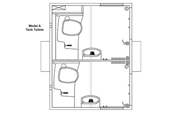 Scanvogn – 2in1 Toilet Trailer (2.4 x 1.8 x 2.7m)