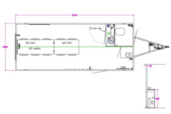 Scanvogn – Office Trailer 570 (5.7 x 2.2 x 2.9 m)