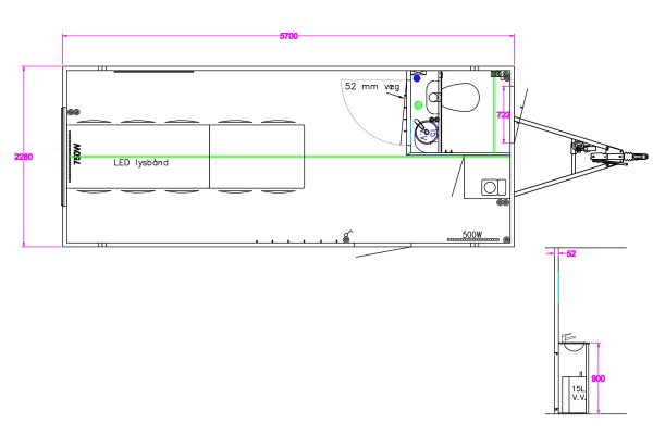 Scanvogn – Office Trailer 570 (5.7 x 2.2 x 2.9 m)