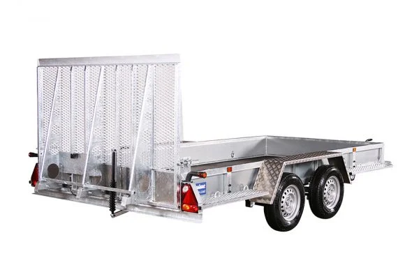 Tilt car trailer and flat top trailer for sale, perfect for easy loading and heavy-duty transport.