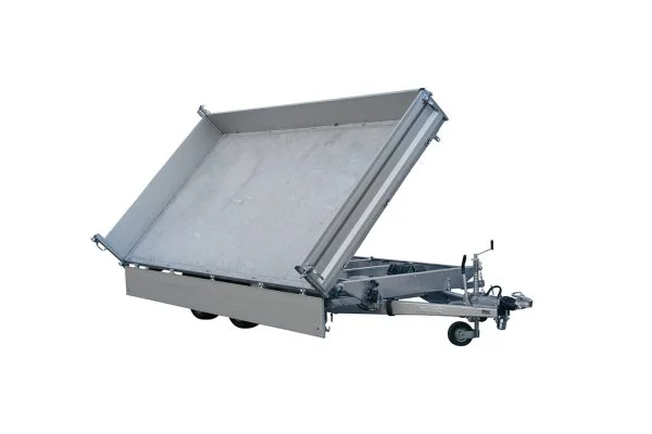 3-way tipper trailer for sale in Brisbane, designed for easy unloading and heavy-duty hauling.