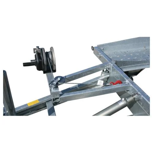 Car trailer winch attachment