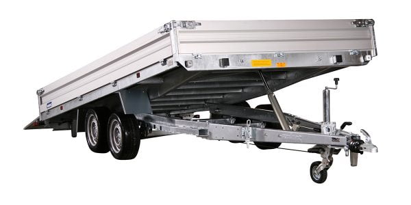 luxury Universal trailer -mechanical overrun braking. Tilt tray tabletop trailer -excellent all-round haulage.