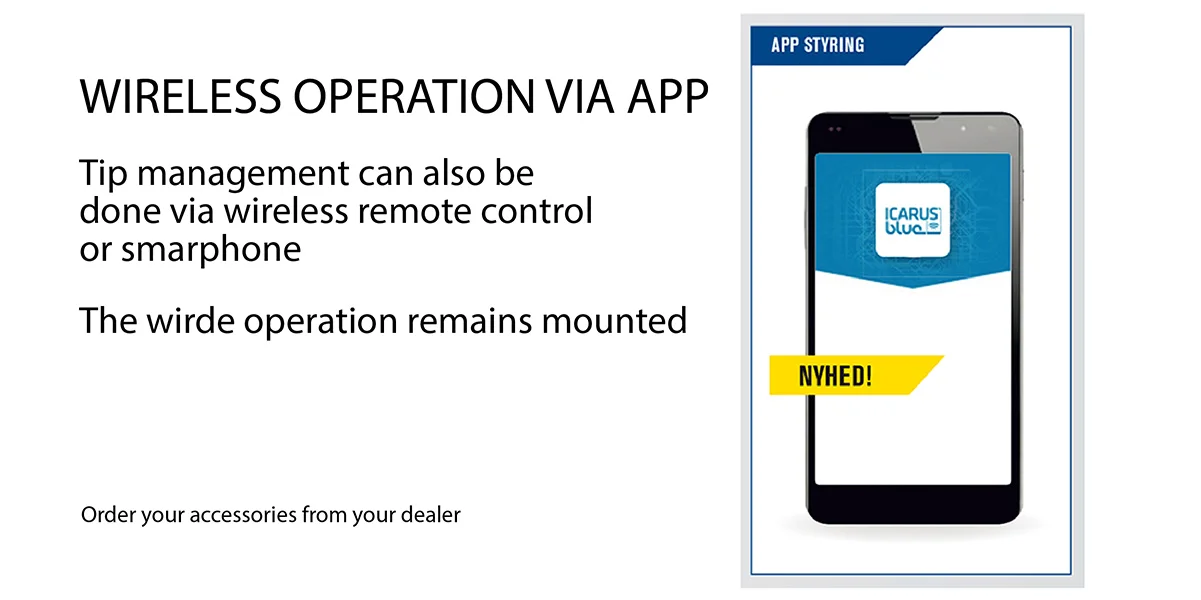 Tipper trailer phone app.
