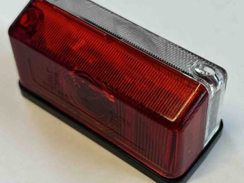 Radex 925 Red & White Side Marker Light (Single) — A2B Trailers