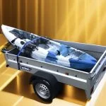 Single kayak or canoe trailer - lightweight sports