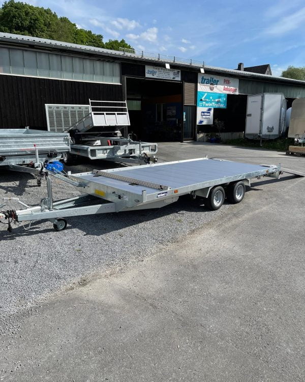 Flatbed trailer -steel base -aluminium floor