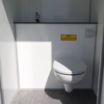 Tank Toilet with Three water tanks Office Trailer