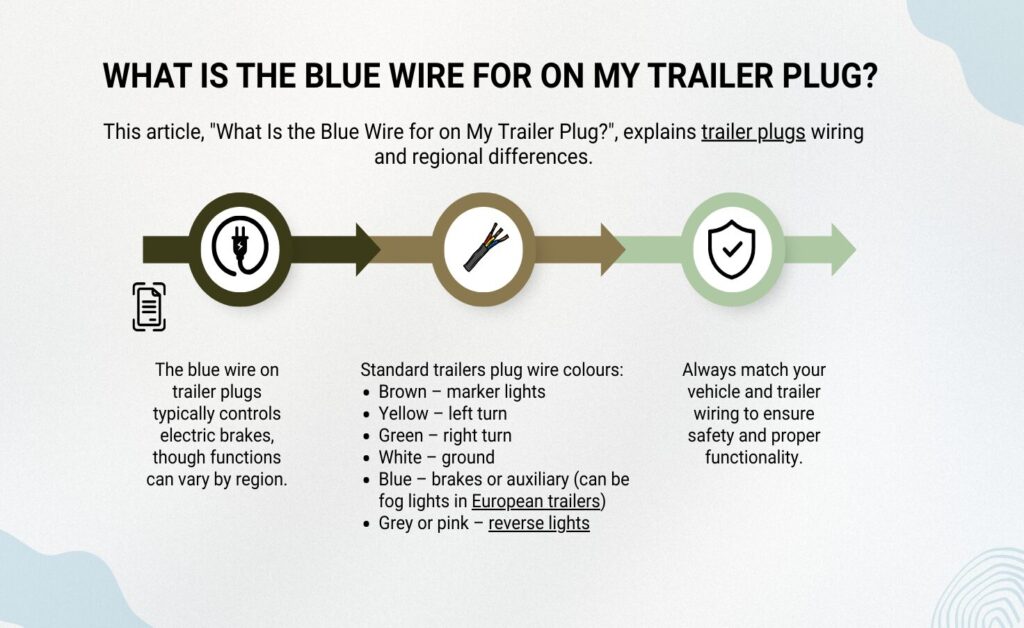 What is the blue wire for on my trailer plug? — A2B Trailers