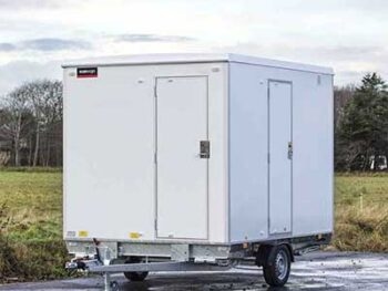2025 Scanvogn 320 Office Trailer with Tank Toilet (4 Person) — A2B Trailers