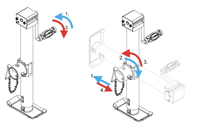 KNOTT Rotating Jockey Wheel Instructions
