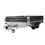 Heavy Duty X-Line Flatbed Trailer in Black