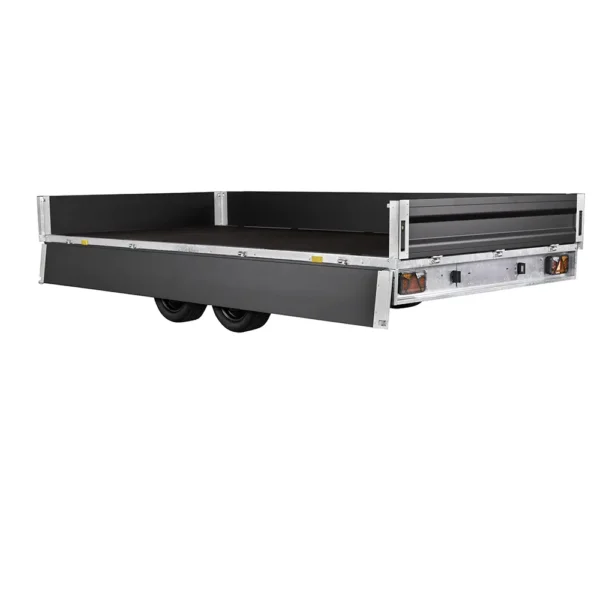 X-Line Flatbed Trailer 3521 X4 4.15×2.05m Black Edition