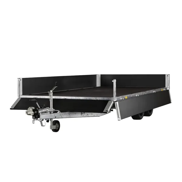 X-Line Flatbed Trailer 3521 X4 4.15×2.05m Black Edition