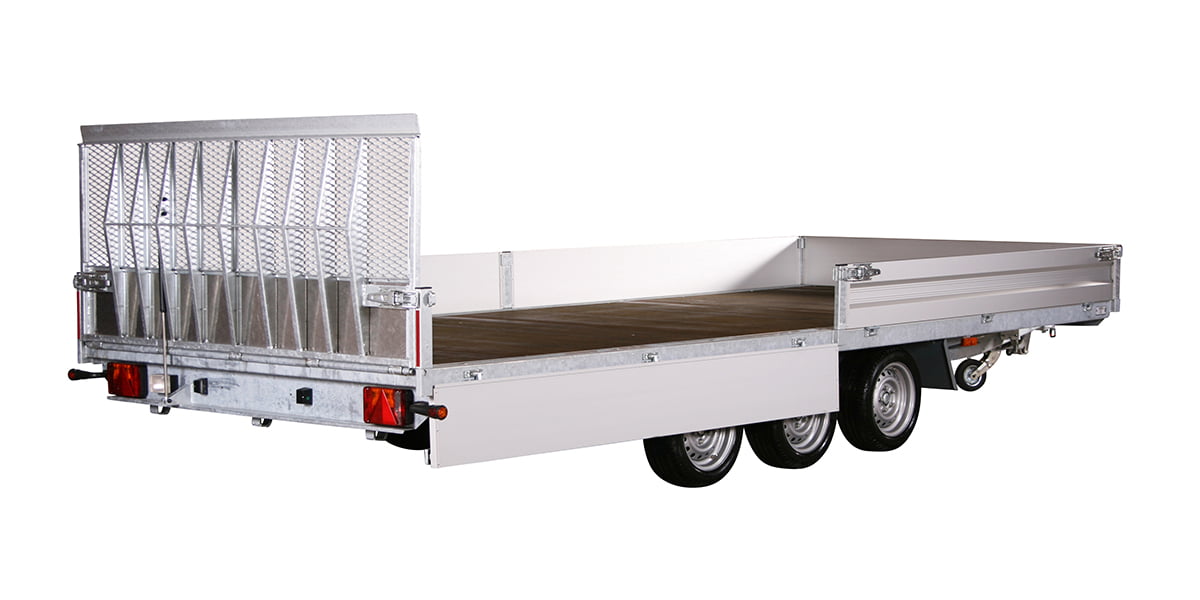 Universal Trailer 3553 UX – 5.2m x 2.1m – 3500kg Tri-Axle Removable Sides On Variant 3553 UX Tilting Flatbed Trailer