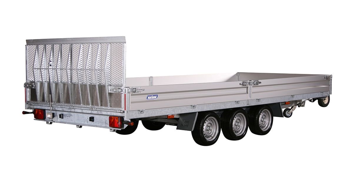 Universal Trailer 3553 UX – 5.2m x 2.1m – 3500kg Tri-Axle Removable Sides On Variant 3553 UX Tilting Flatbed Trailer