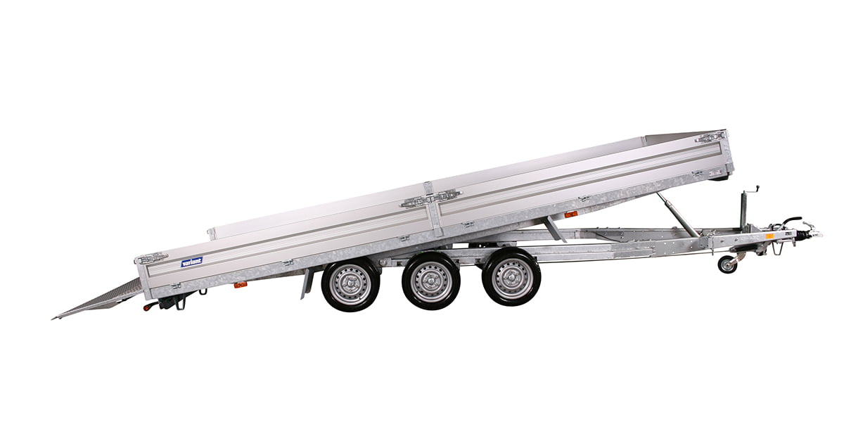 Universal Trailer 3553 UX – 5.2m x 2.1m – 3500kg Tri-Axle Tilting load bed on Variant Universal Trailers